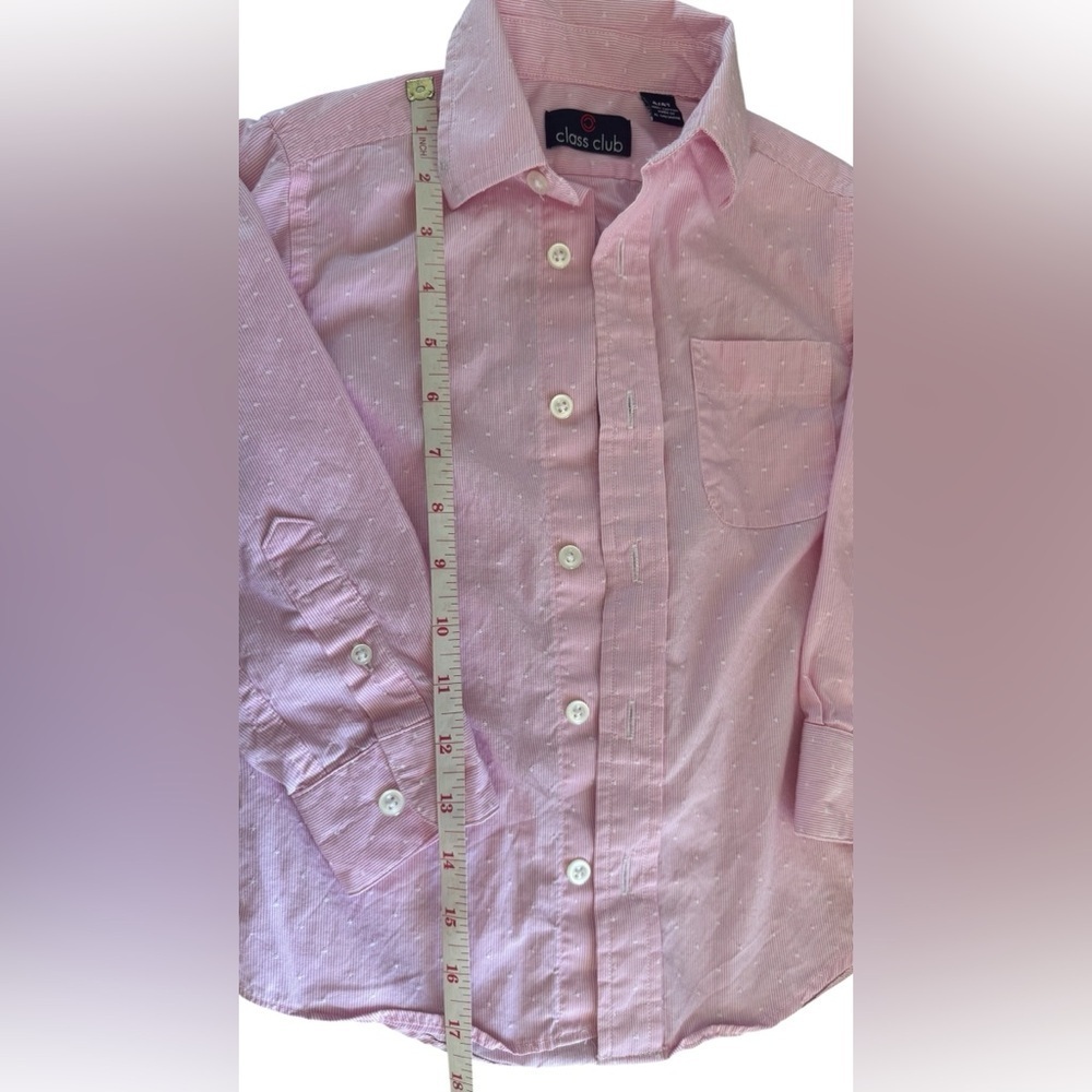 Class Club pink and White Button Down Shirt - Picture 6 of 7